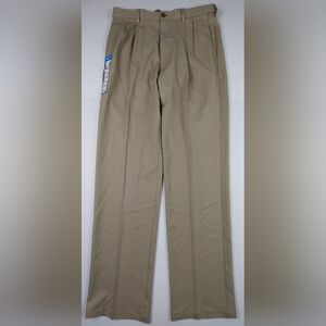 Haggar Pants Mens Size 36x36 Tan Cool 18 Pro Gabardine Classic Fit NWT $70.00